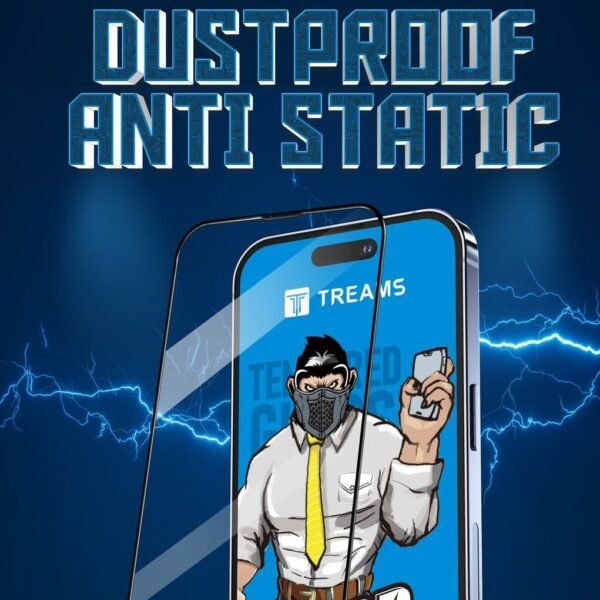 Treams Dust Proof HD Tempered Glass for iPhone