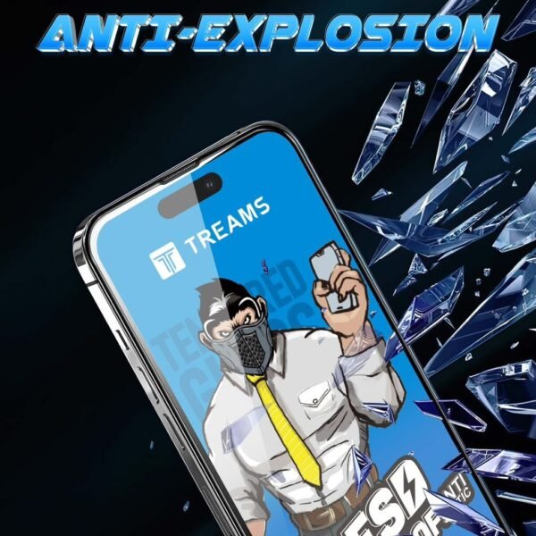 Treams Dust Proof HD Tempered Glass for iPhone