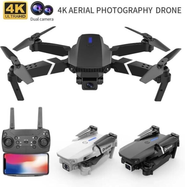 2023/12/1000308311.jpg Dual Camera Dual Battery Drone, 4K camera with remote and app control, WiFi FPV 1080P HD Dual Camera Foldable RC Quadcopter - Dual Battery  kids toys