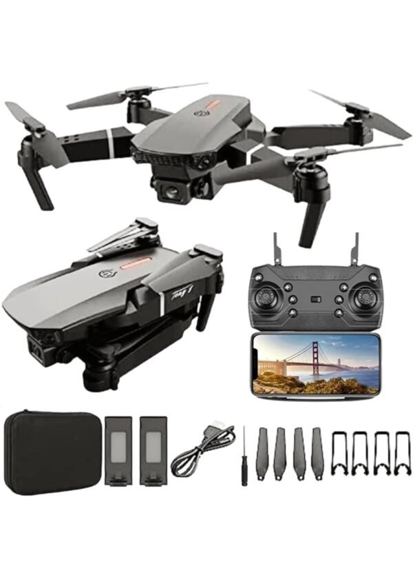 2023/12/1000308316.jpg Dual Camera Dual Battery Drone, 4K camera with remote and app control, WiFi FPV 1080P HD Dual Camera Foldable RC Quadcopter - Dual Battery  kids toys
