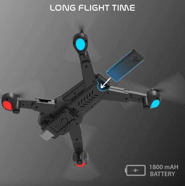 2024/01/1000431519.jpg (GARUDA) Nabhiyan Drone 1080 BLACK | WiFi HD 1080P + 720 P FPV Dual Camera Drone | PREMIUM BAG VERSION | Position Locking Drone