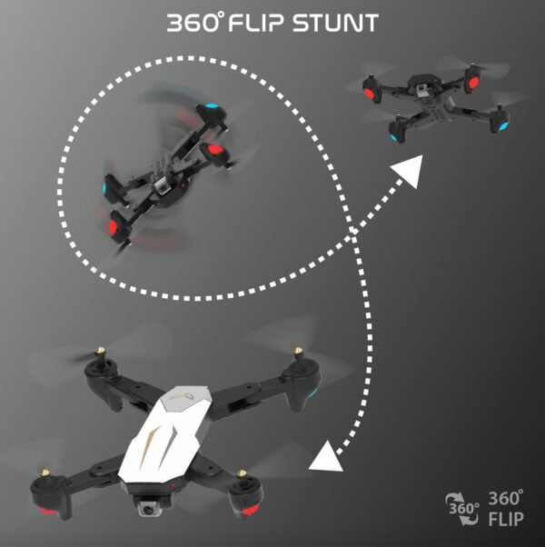 2024/01/1000431522.jpg (GARUDA) Nabhiyan Drone 1080 BLACK | WiFi HD 1080P + 720 P FPV Dual Camera Drone | PREMIUM BAG VERSION | Position Locking Drone