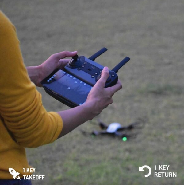 2024/01/1000431526.jpg (GARUDA) Nabhiyan Drone 1080 BLACK | WiFi HD 1080P + 720 P FPV Dual Camera Drone | PREMIUM BAG VERSION | Position Locking Drone