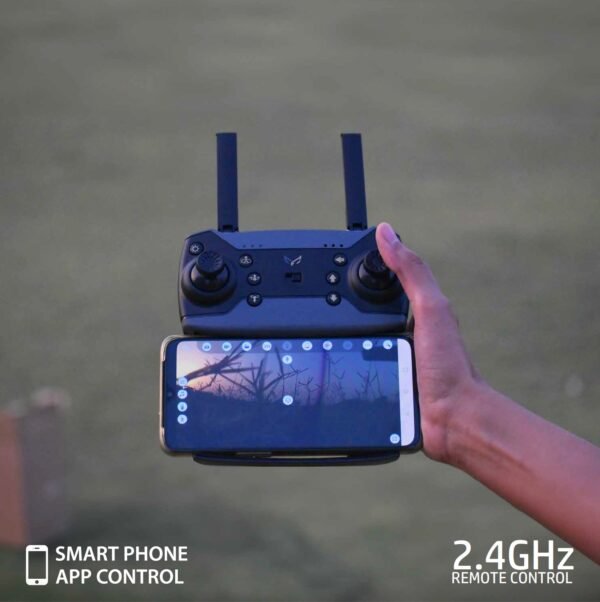 2024/01/1000431530.jpg (GARUDA) Nabhiyan Drone 1080 BLACK | WiFi HD 1080P + 720 P FPV Dual Camera Drone | PREMIUM BAG VERSION | Position Locking Drone