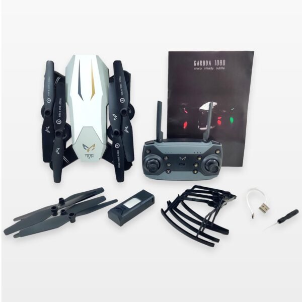 2024/01/1000431532.jpg (GARUDA) Nabhiyan Drone 1080 BLACK | WiFi HD 1080P + 720 P FPV Dual Camera Drone | PREMIUM BAG VERSION | Position Locking Drone