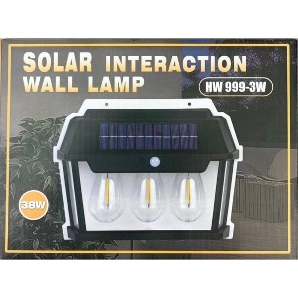 SOLAR TRIPPLE LIGHT INTERACTION WALL LAMP