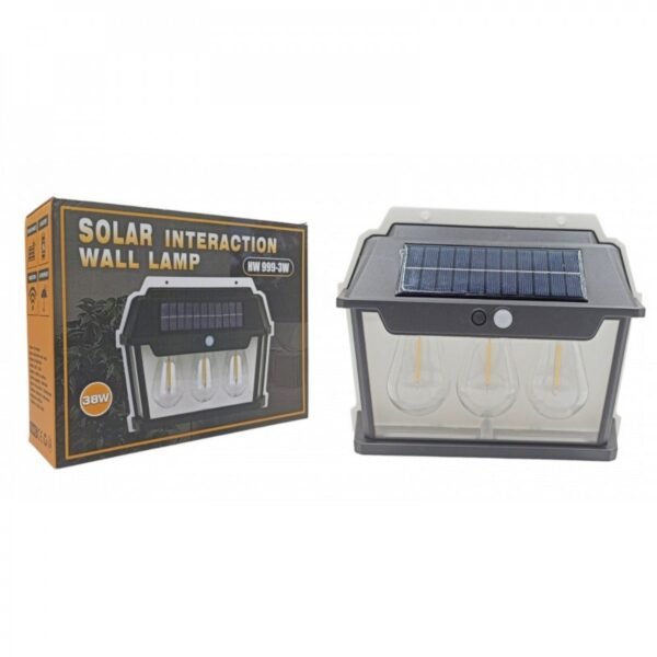 SOLAR TRIPPLE LIGHT INTERACTION WALL LAMP