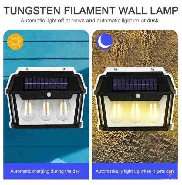 SOLAR TRIPPLE LIGHT INTERACTION WALL LAMP