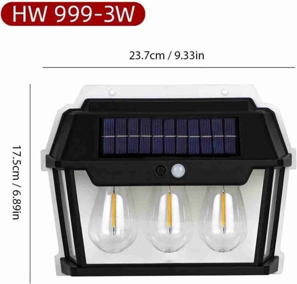 SOLAR TRIPPLE LIGHT INTERACTION WALL LAMP