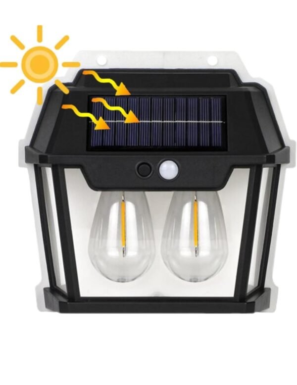 Solar 28watt Double Light Wall Lamp Waterproof High Quality Lamp Induction Garden Lamp Garden Villa Night Lamp