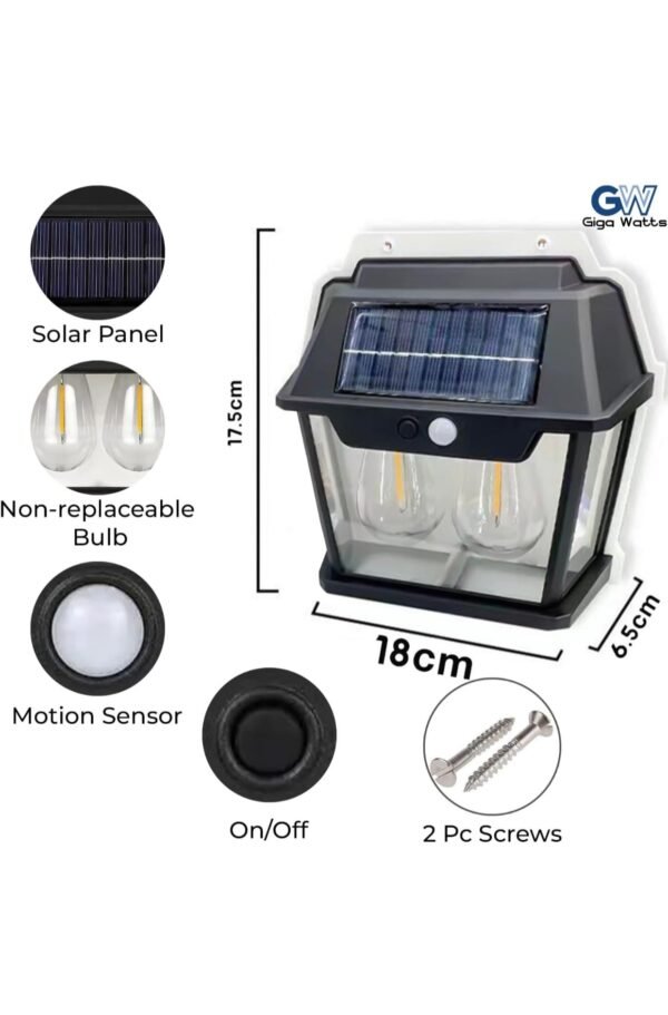 Solar 28watt Double Light Wall Lamp Waterproof High Quality Lamp Induction Garden Lamp Garden Villa Night Lamp