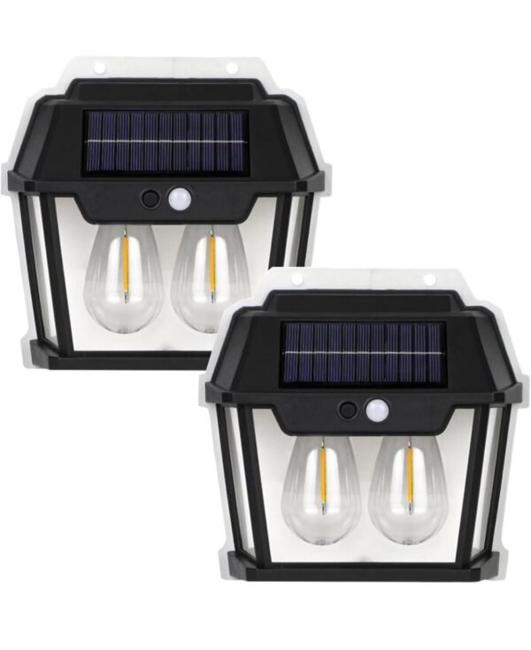 Solar 28watt Double Light Wall Lamp Waterproof High Quality Lamp Induction Garden Lamp Garden Villa Night Lamp
