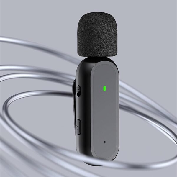 2024/02/1000466851.jpg K61 Wireless Lavalier Microphone ,Plug And Play,Noise Reduction,2-Channel,Work 6h,With Charging Case,iPhone Type-C
