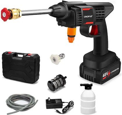 2024/05/1000825853.jpg dual battery Cordless 48V Electric Car High Pressure Washer Cleaner Machine with Accessories Kit