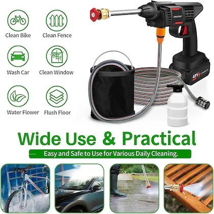 2024/05/1000825860.jpg dual battery Cordless 48V Electric Car High Pressure Washer Cleaner Machine with Accessories Kit