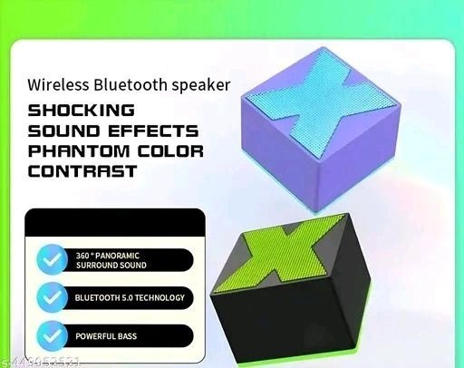 2025/01/1001660113.jpg (2 Speaker combo) 360° Bluetooth Speaker with Powerful Bass & Phantom Color - amazing sound 5w Bluetooth Wireless Port