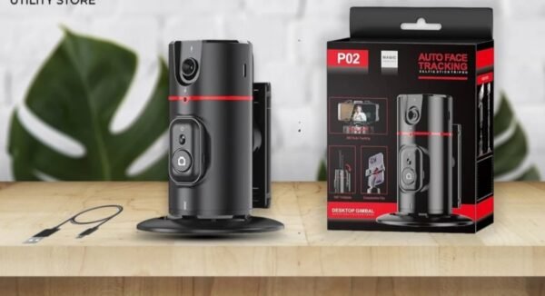 360° Rotaional Mobile Holder With Remote With Auto Face Traking 2 Axis Gimbal