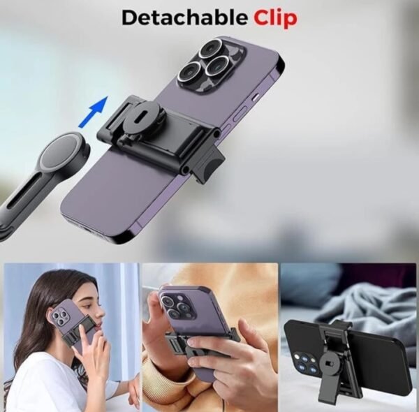 360° Rotaional Mobile Holder With Remote With Auto Face Traking 2 Axis Gimbal