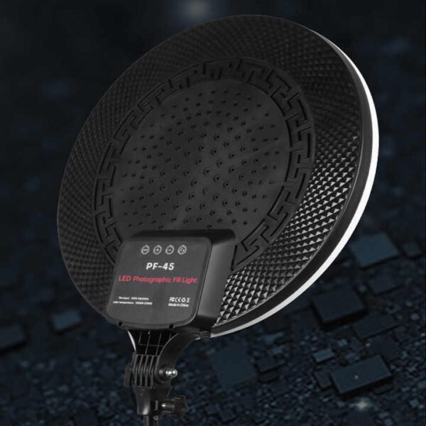 2025/02/1001784386.jpg PF-45 photography light 18 in 60W high brightness full screen circular fill light large screen streaming beauty light