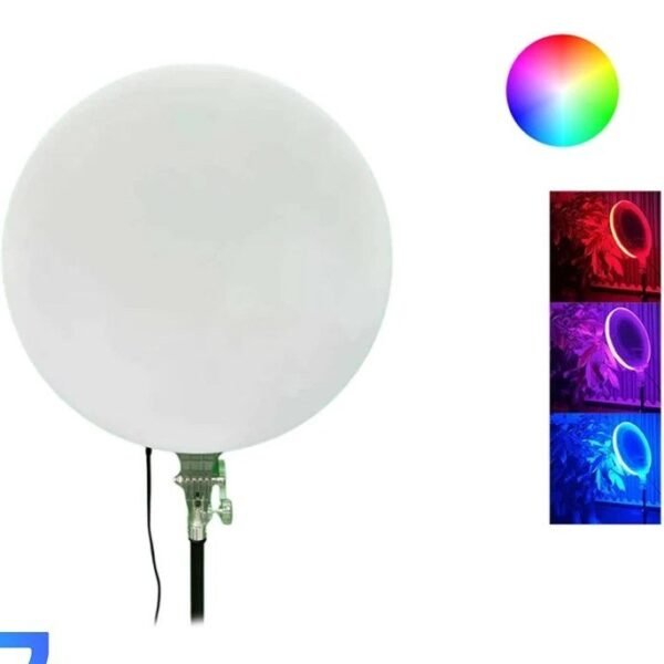 2025/02/1001784432.jpg  GS-450 (18INCH) RGB Led Round Panel Light Video Light Led Ring Light 3500K-6000K Dimmable Selfie Ringlight for YouTube Video Live Streaming Led