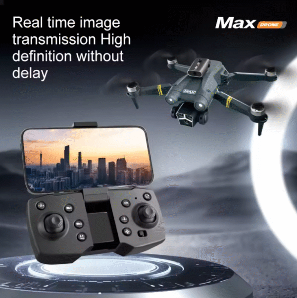 2025/04/1002044007-1.png Y3 MAX Drone 
Drone with WIFI Professional 4K Camera FPV Quadcopter Optical Flow Gesture Control
(1 battery -3 camera- Buresless moter )