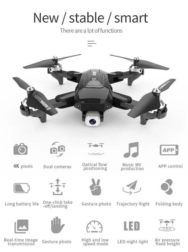 2025/05/1002141593.jpg J2 Dron Optical Flow Position Obstacle Avoidance 1080 4k Dual Camera Cool Lighting FVP Wifi 1800 mh module  dual battery