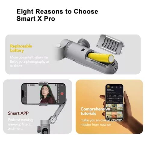 2025/06/1002304527-1.jpg AOCHUAN Smart X Pro 3-Axis Handheld Gimbal for Smartphone