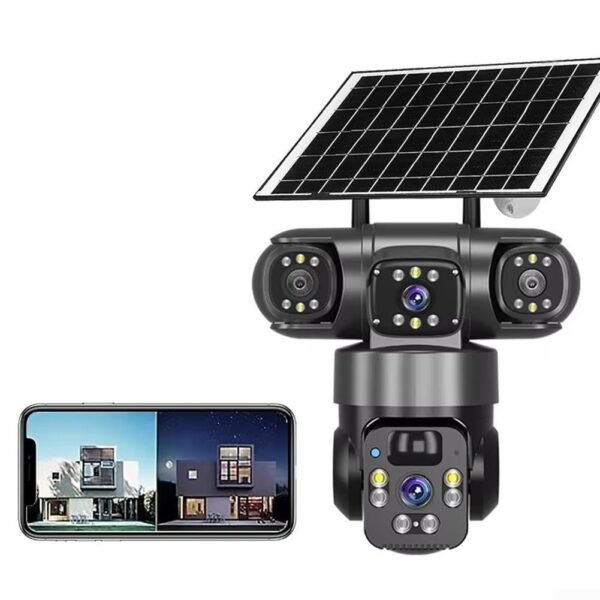 3 in 1 PTZ solar camera