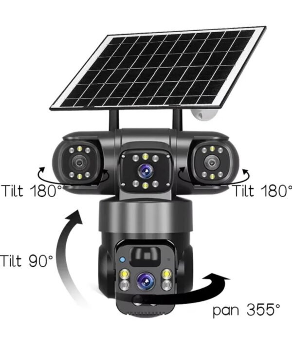 3 in 1 PTZ solar camera