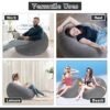 2025/09/1002739240.jpg Bag Chairs Inflatable, Air Sofa, Inflatable Lazy Sofa Chair No Filler, Washable Couch Bean Bag Chair Folding, Portable Inflatable Chair for Living Room Bedroom Reading Room