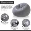 2025/09/1002739241.jpg Bag Chairs Inflatable, Air Sofa, Inflatable Lazy Sofa Chair No Filler, Washable Couch Bean Bag Chair Folding, Portable Inflatable Chair for Living Room Bedroom Reading Room