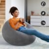 2025/09/1002739242.jpg Bag Chairs Inflatable, Air Sofa, Inflatable Lazy Sofa Chair No Filler, Washable Couch Bean Bag Chair Folding, Portable Inflatable Chair for Living Room Bedroom Reading Room