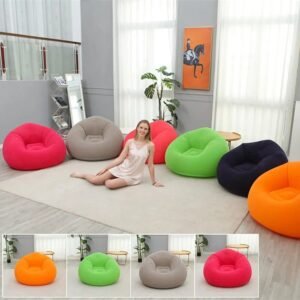 Bag Chairs Inflatable, Air Sofa, Inflatable Lazy Sofa Chair No Filler, Washable Couch Bean Bag Chair Folding, Portable Inflatable Chair for Living Room Bedroom Reading Room