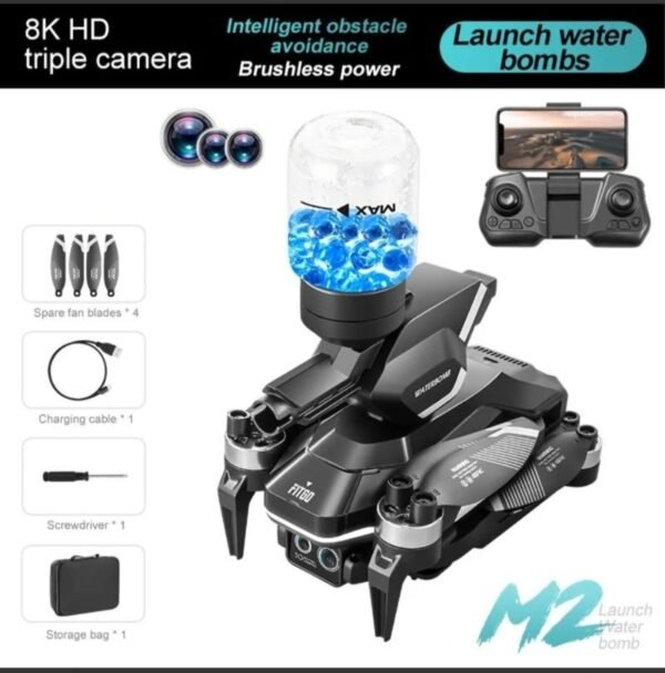 2025/09/1002745324.jpg 4DRC 4D-M2 Folding 4-Axis HD Aerial Drone with Obstacle Avoidance & Water Bomb Function