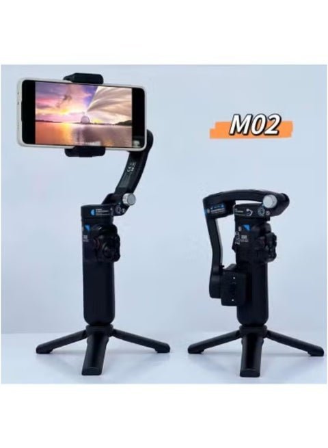 2025/10/1002904367.jpg TOKQI M02 3-Axis Handheld Gimbal Stabilizer Cell Phone Selfie Tripod with Detachable Remote