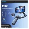 2025/10/1002904391.jpg TOKQI M02 3-Axis Handheld Gimbal Stabilizer Cell Phone Selfie Tripod with Detachable Remote