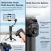 2025/10/1002904392.jpg TOKQI M02 3-Axis Handheld Gimbal Stabilizer Cell Phone Selfie Tripod with Detachable Remote