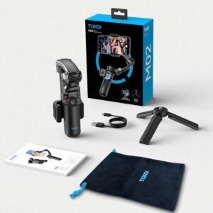 2025/10/1002904404.jpg TOKQI M02 3-Axis Handheld Gimbal Stabilizer Cell Phone Selfie Tripod with Detachable Remote