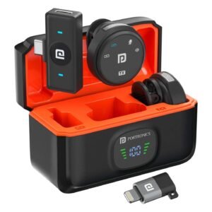 2025/10/1002945334.jpg Vlogmate 3 Dual Wireless Collar Lapel Microphone with Enc Noise Cancellation & Charging Case