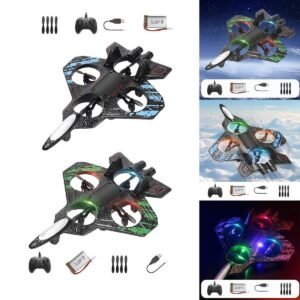 (Update Version) Foam Remote Control fighter jet Waterproof USB Recahrgeable Stunt Roll RC Plane