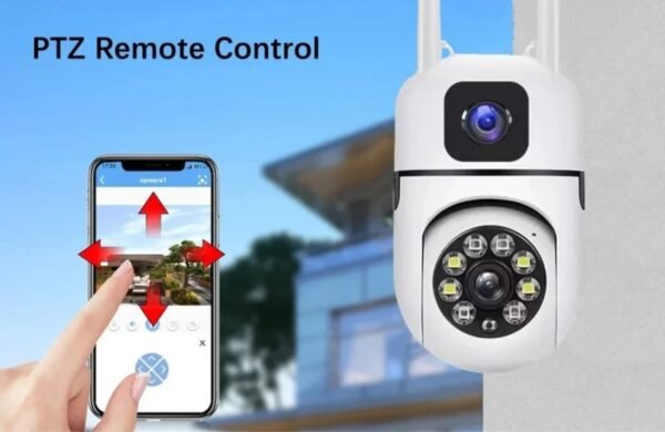 Smart CCTV Wi-Fi Dual Lens 1080p 360° Security Camera TwoWay Audio Night Vision Copy