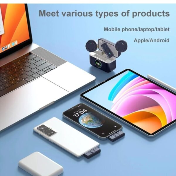 Wireless Button Microphone Q81 for iPhone & Android – Noise Cancelling Lavalier Mic