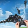 Fighter Plane RC Plane - 2.4 GHz Remote Controlled Fighter Plane || RC Airplane Easy to Fly Stable Jet Fighter Toys for Kids || LED Lights, 360 Degree Hovering Airplane and Stun Roll
