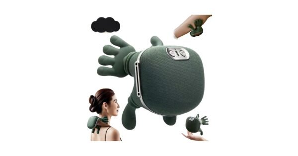 Heated Massager, Wireless Portable Shiatsu Neck, Back and Leg Massager, Electric Deep Tissue handlend 4D Kneading Massage,Human Hand Design for Blood Circulation,Pain Relief and Muscle Relaxation.