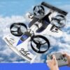 Land Air 2-IN-1 Altitude Hold Headless Mode 2.4G Remote Control Kids Gifts RC Toys Flying Drifting Car Drone Quadcopter