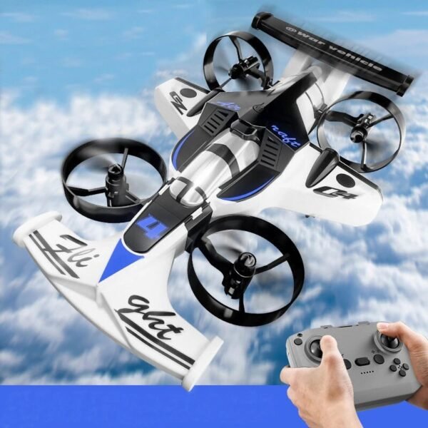 Land Air 2-IN-1 Altitude Hold Headless Mode 2.4G Remote Control Kids Gifts RC Toys Flying Drifting Car Drone Quadcopter