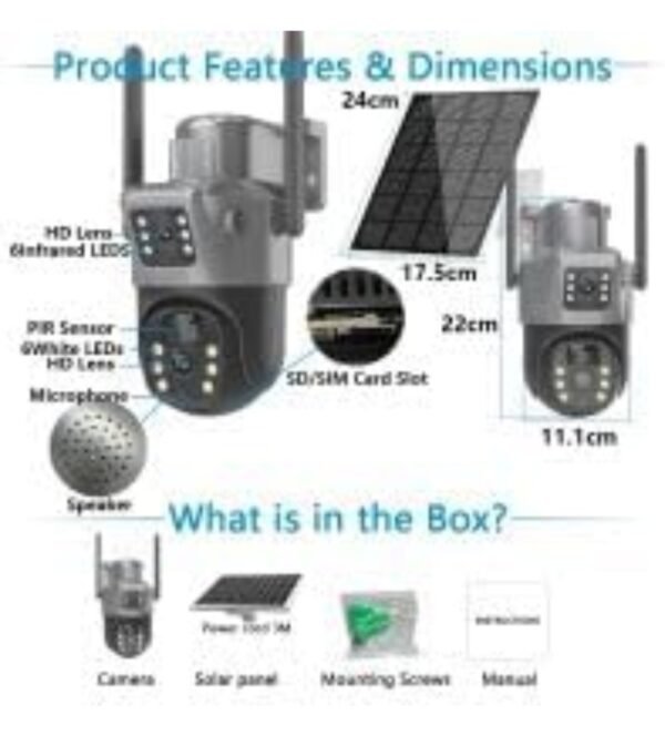 True color View Solar camera 4G+ wifi