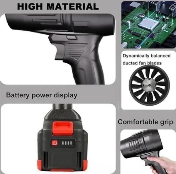 2026/05/1003828969.jpg Cordless Air Blower Gun Powerful Handheld Electric Dust Cleaner Forward Curved Air Blower