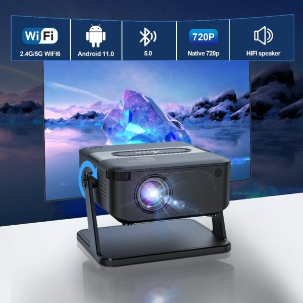 mini Projector with wifi and bluetooth smart projector