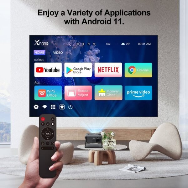 mini Projector with wifi and bluetooth smart projector